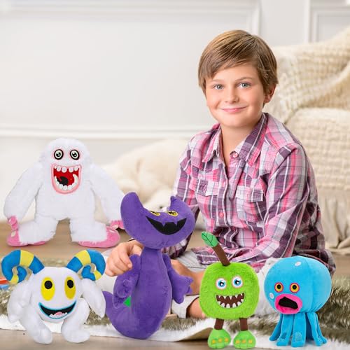 Cute Monster Plush Toys - Set of 5