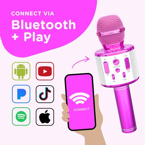 Kids Karaoke Microphone with Bluetooth & Nursery Rhymes