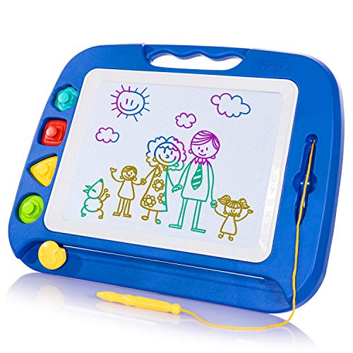 SGILE 16" Magnetic Drawing Board with Stamps