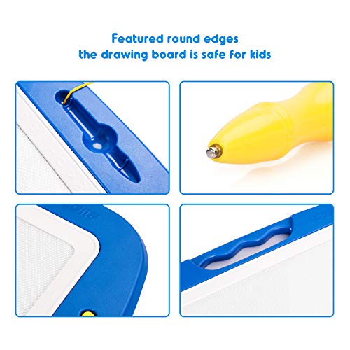 SGILE 16" Magnetic Drawing Board with Stamps