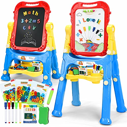 4-in-1 Kids Double-Sided Magnetic Art Easel