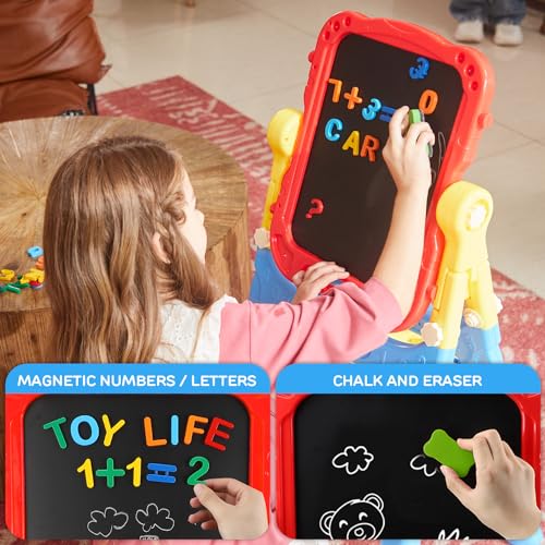 4-in-1 Kids Double-Sided Magnetic Art Easel