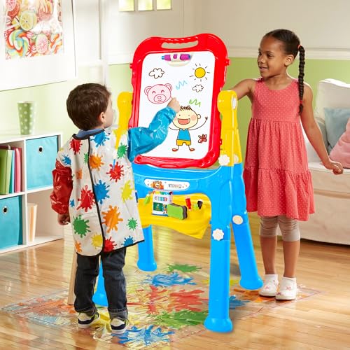 4-in-1 Kids Double-Sided Magnetic Art Easel