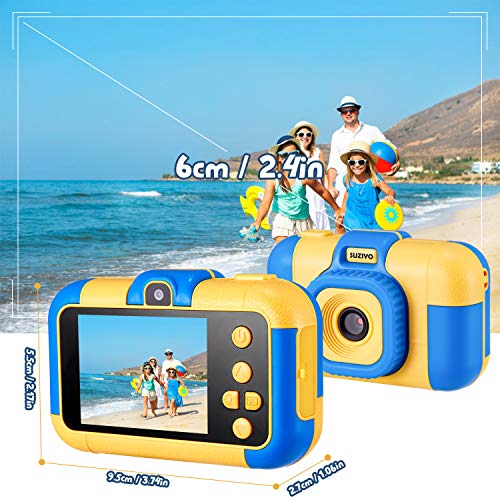SUZIYO Kids Camera, 1080P Dual Lens Video Camcorder