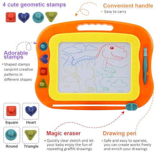 15-Inch Magnetic Drawing Board for Kids