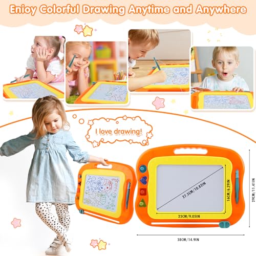 15-Inch Magnetic Drawing Board for Kids