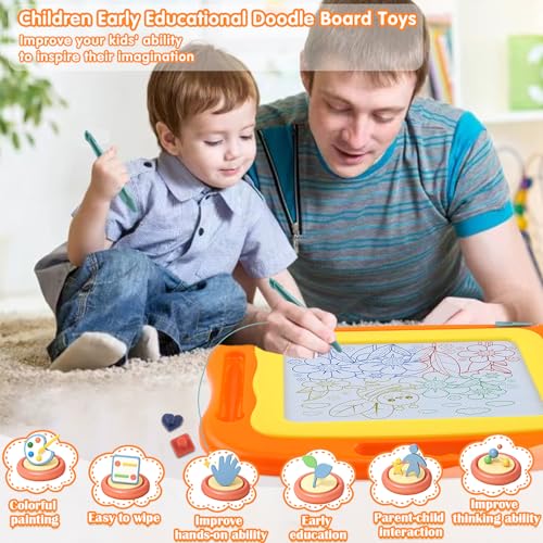 15-Inch Magnetic Drawing Board for Kids