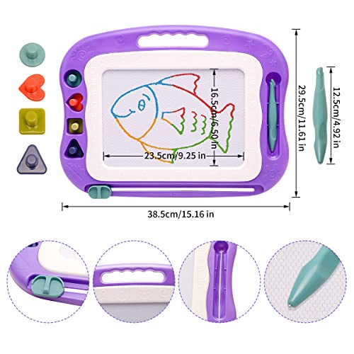 Wellchild Magnetic Drawing Board for Toddlers and Kids