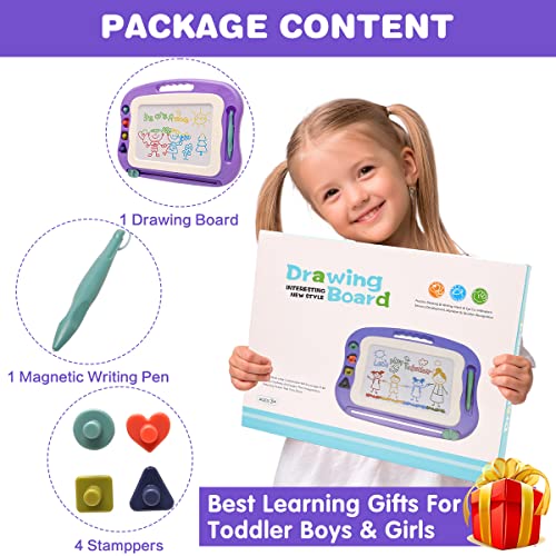 Wellchild Magnetic Drawing Board for Toddlers and Kids