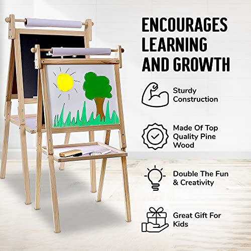 Kraftic Deluxe Art Easel for Kids