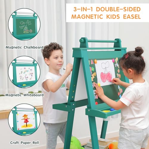Deluxe Foldable Art Easel with Accessories for Kids