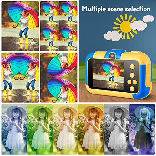 SUZIYO Kids Camera, 1080P Dual Lens Video Camcorder