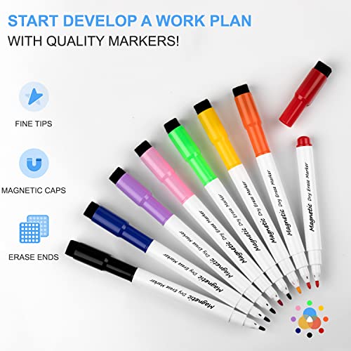 Magnetic Dry Erase Desktop Whiteboard for Kids