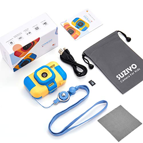 SUZIYO Kids Camera, 1080P Dual Lens Video Camcorder