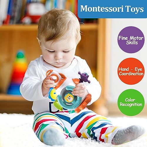 Montessori Sensory Busy Board Cube for Toddlers
