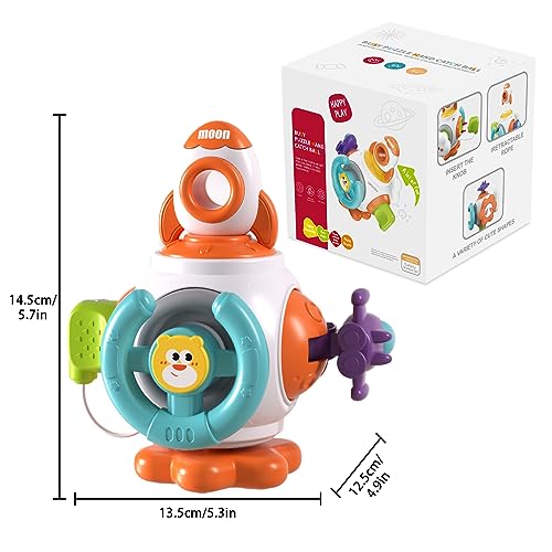 Montessori Sensory Busy Board Cube for Toddlers