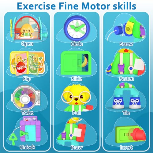 Musical Montessori Busy Board for Toddlers