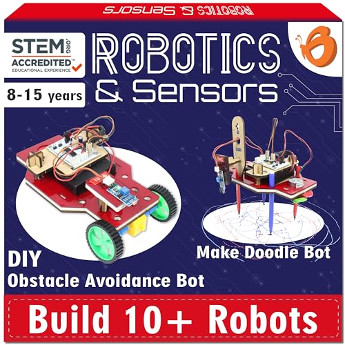 STEM Robotics Kit: 10in1 Projects for Ages 8-12