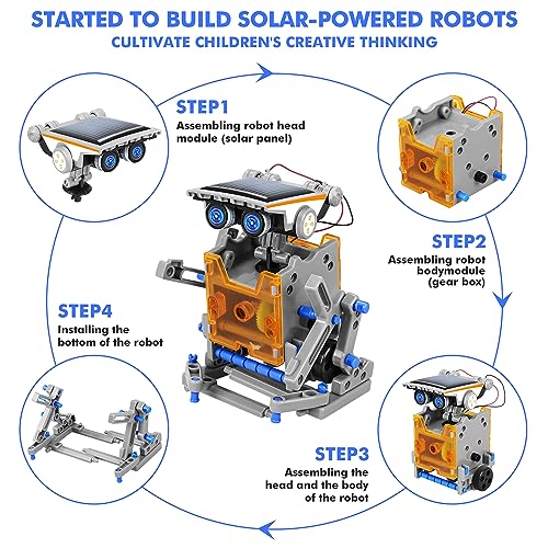 STEM 13-in-1 Solar Robot Building Kit for Kids