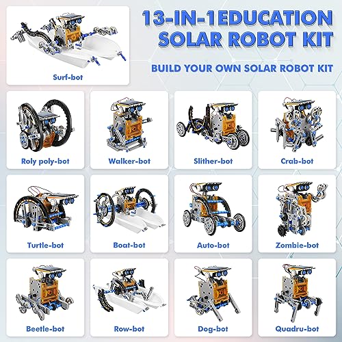 STEM 13-in-1 Solar Robot Building Kit for Kids
