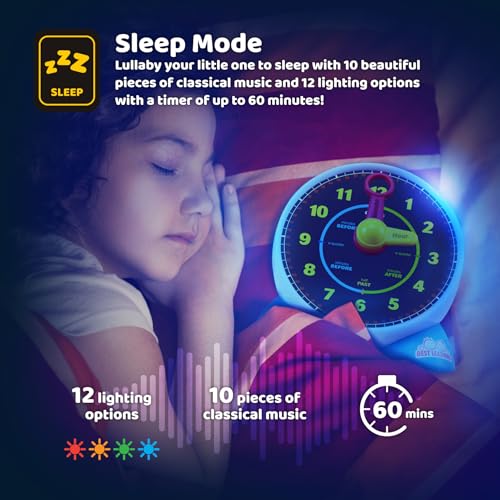 Talking Learning Clock Toy for Kids Ages 3-6