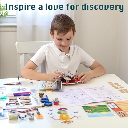STEM Robotics Kit: 10in1 Projects for Ages 8-12