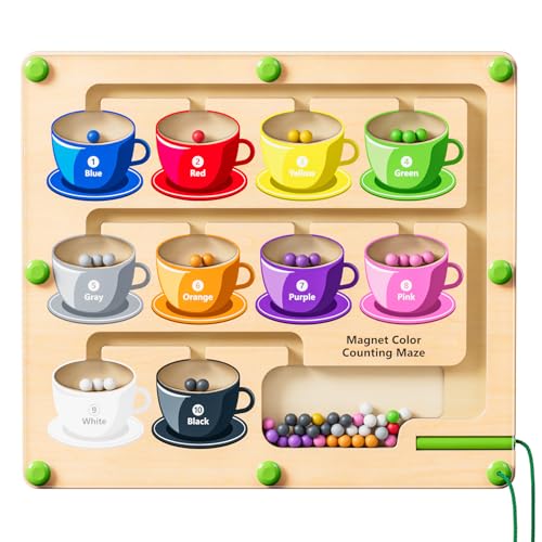Magnetic Color & Number Maze for Toddlers