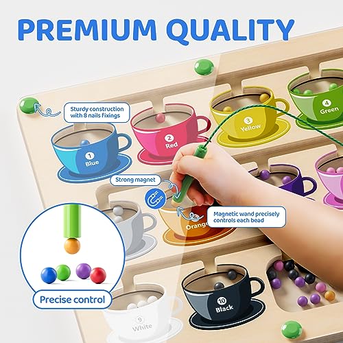 Magnetic Color & Number Maze for Toddlers