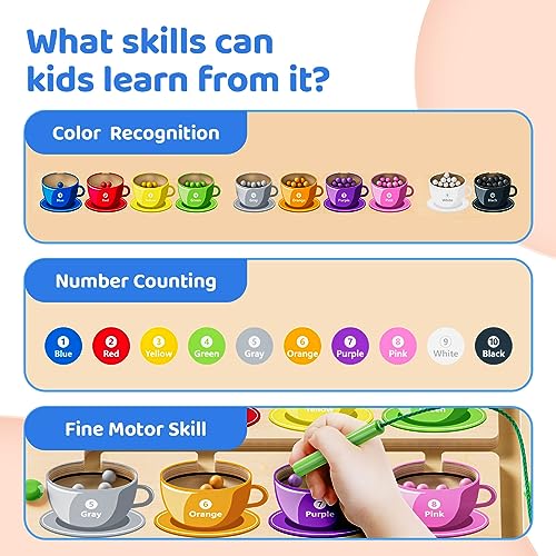 Magnetic Color & Number Maze for Toddlers