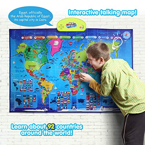 Interactive World Map for Kids - Educational Toy