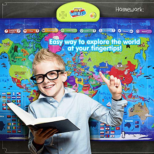 Interactive World Map for Kids - Educational Toy