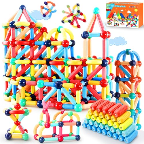 64-Piece Magnetic Building Blocks STEM Educational Toy