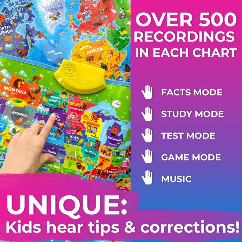 QUOKKA Interactive Educational Wall Puzzle for Kids