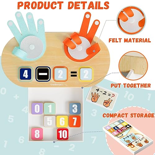 TOP BRIGHT Kids Math Manipulatives Learning Toys