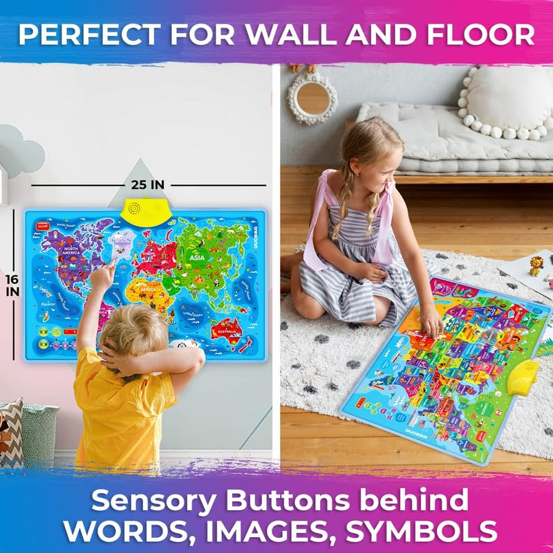 QUOKKA Interactive Educational Wall Puzzle for Kids