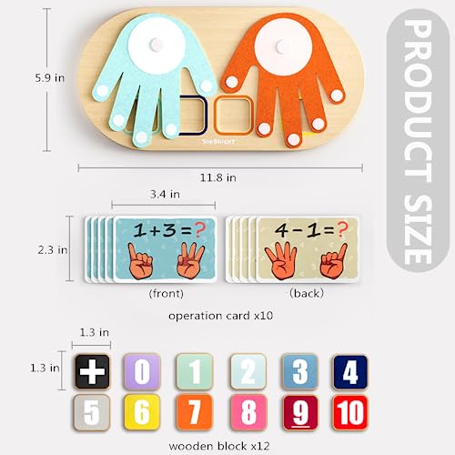 TOP BRIGHT Kids Math Manipulatives Learning Toys