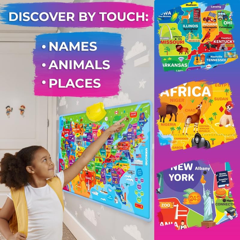 QUOKKA Interactive Educational Wall Puzzle for Kids