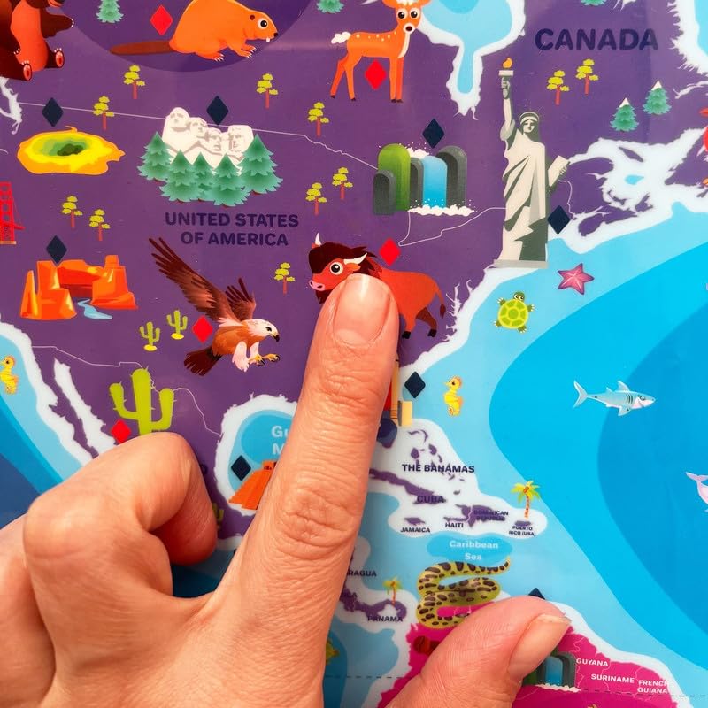 QUOKKA Interactive Educational Wall Puzzle for Kids