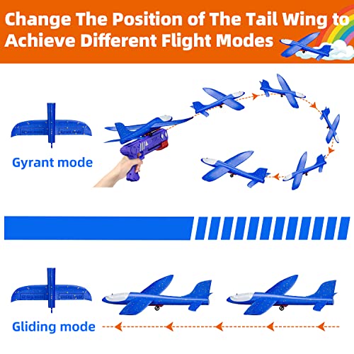 3-Pack LED Foam Airplane Toy Gliders