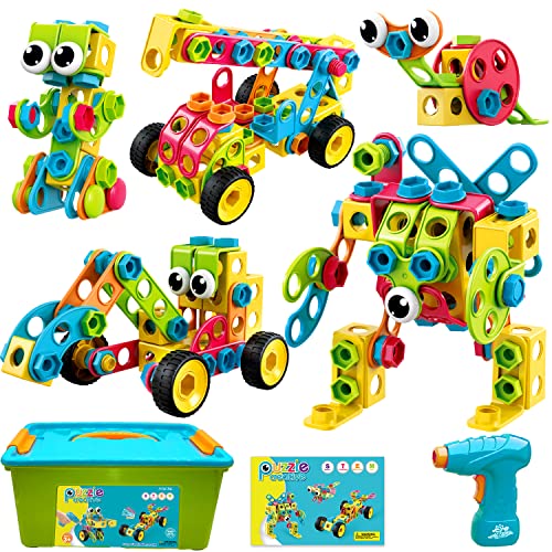 195 PCS STEM Building Blocks for Kids