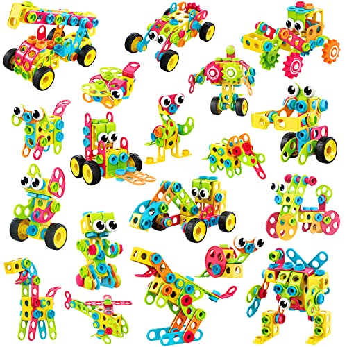 195 PCS STEM Building Blocks for Kids