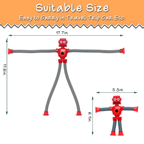 Telescopic Suction Cup Robot Sensory Toy Set