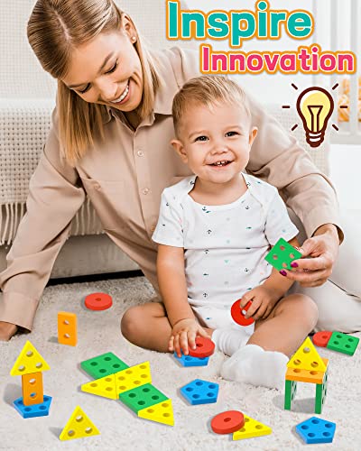 Montessori Wooden Sensory Toys for Toddlers