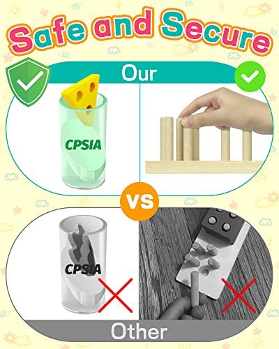 Montessori Wooden Sensory Toys for Toddlers