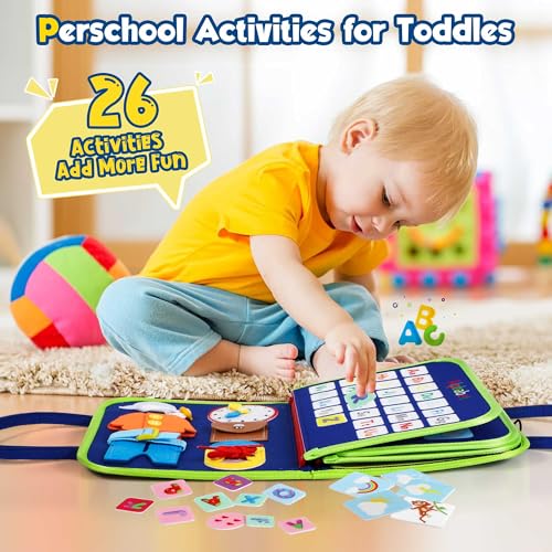 Winblo Montessori Busy Board for Toddlers