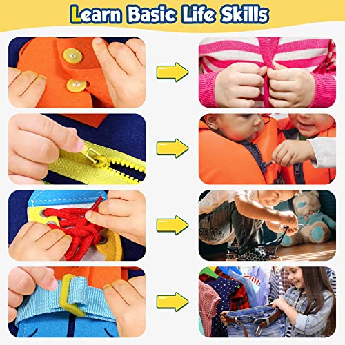 Winblo Montessori Busy Board for Toddlers