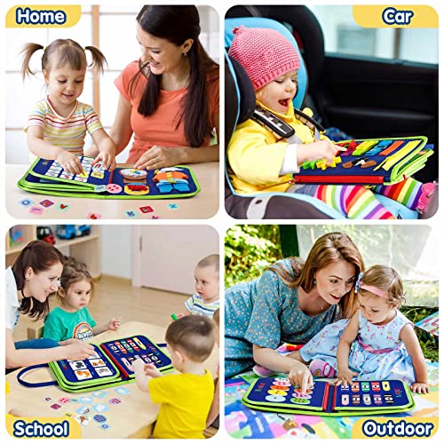 Winblo Montessori Busy Board for Toddlers