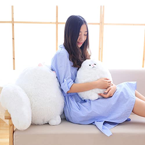 Winsterch Cute Soft Plush White Cat Stuffed Toy