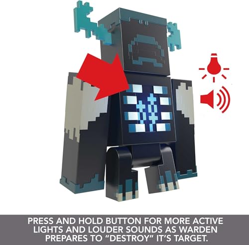 Minecraft Warden Action Figure with Lights & Sounds