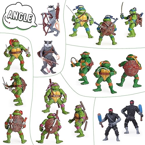 Turtle Action Figures 6-Pack for Kids' Fun